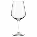 Weinglas 600 ml aus transparentem Glas 25 cm bauchige Kelchform
