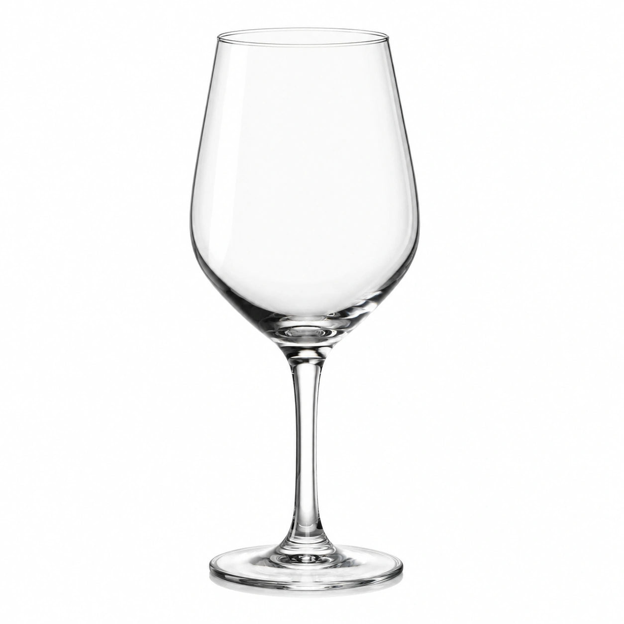 Weinglas 450 ml aus transparentem Glas mit Stiel für Wein